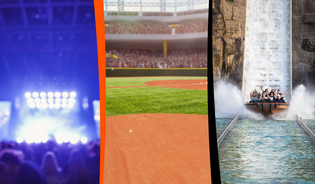 Live Entertainment, Sports Events & Theme Parks