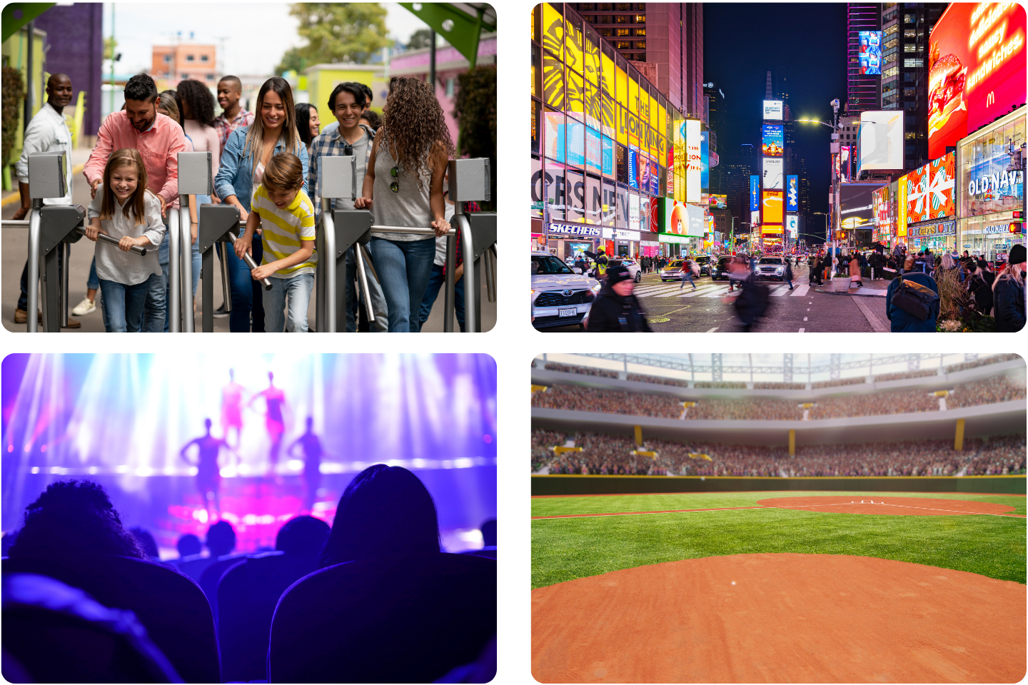 Attractions, live entertainment and sports