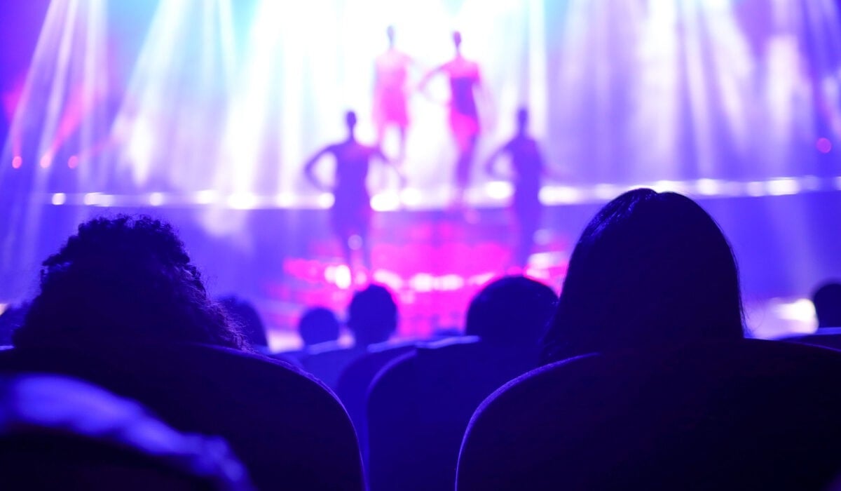 Audience point of view of a live event